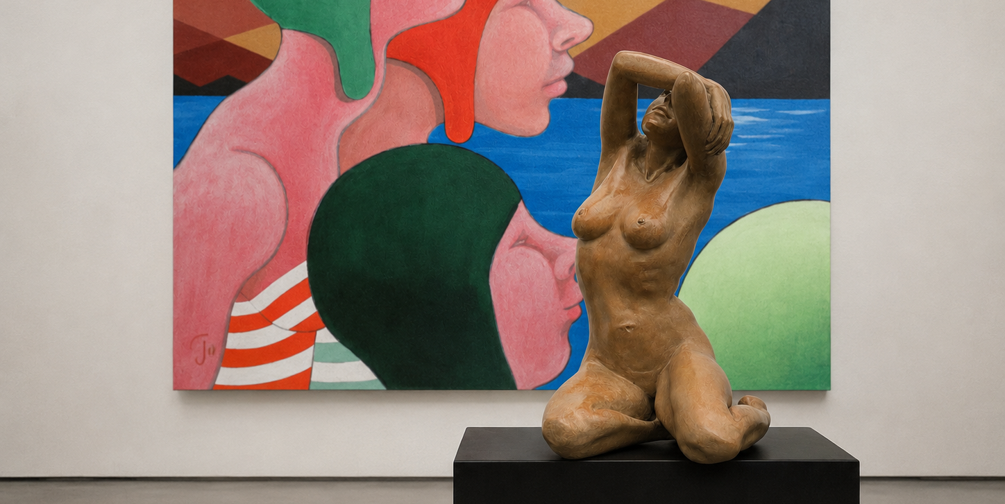 Exposition laurence remacle et joelle duliere peinture et sculpture